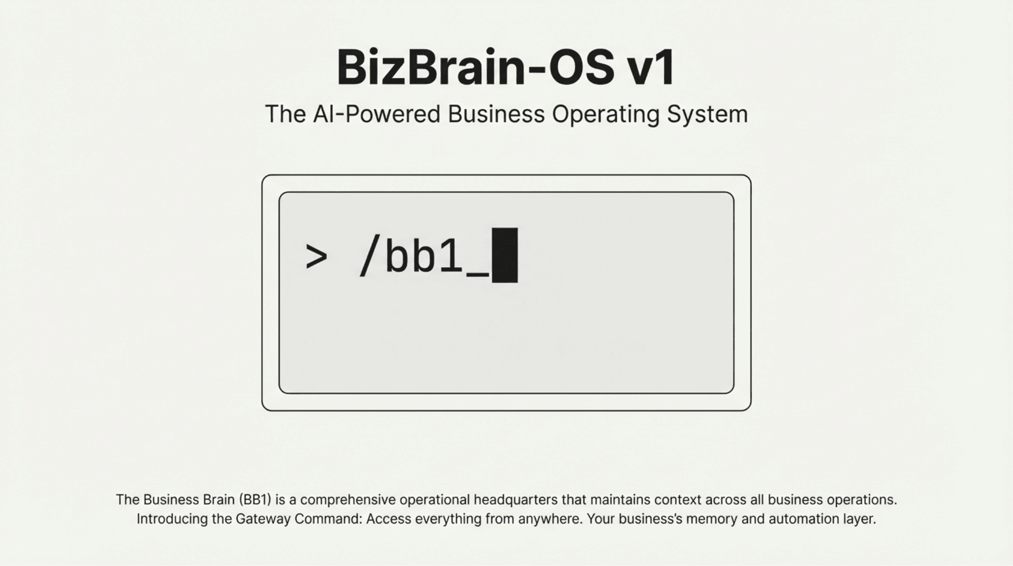 The /bb1 Gateway Command - Slide 1